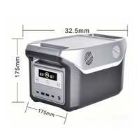 Station d'alimentation portable 500W, batterie LiFePO4, générateur solaire à onde sinusoïdale pure, sortie AC/DC, pour camping en extérieur, maison, secours d'urgence