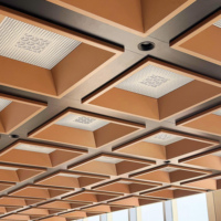 Panneau de bardage de plafond en aluminium thermolaqué moderne, ignifuge et étanche, pour la décoration intérieure et extérieure des bâtiments et des auvents