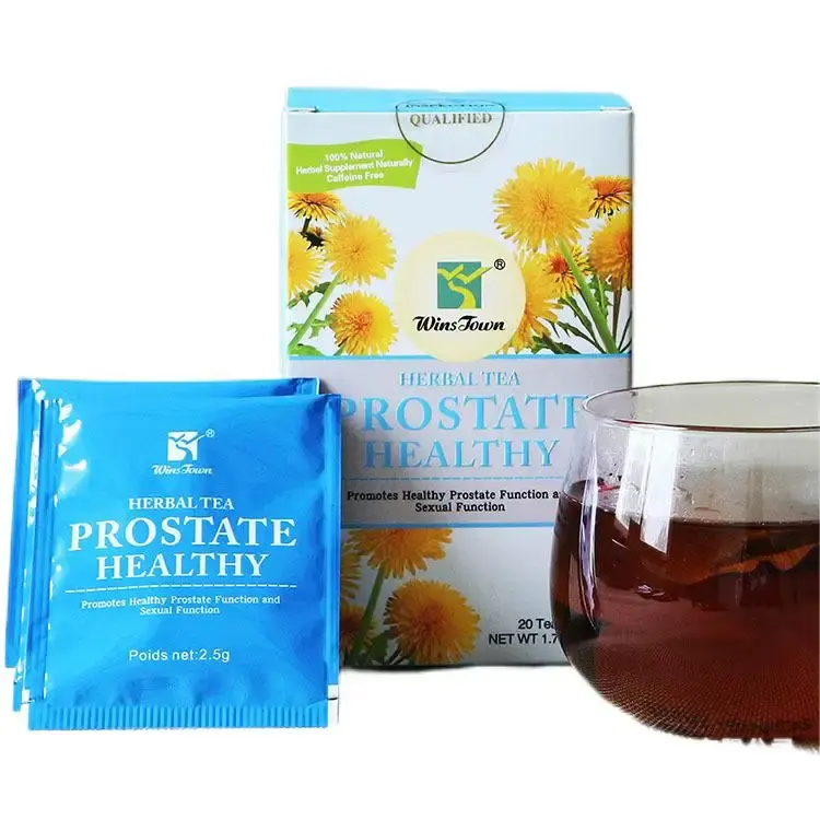 Özelleştirilmiş etiket prostat çay organik çay 100% bitkisel anti-inflamatuar prostat çay canlılık teşvik etmek için