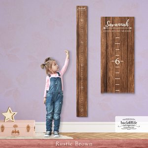 Règle de croissance en bois style ferme pour enfants, pour garçons et filles - Product Image 2