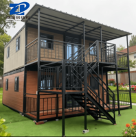 Maison mobile en panneaux sandwich respirants certifiés CE, à deux étages, conception de modèle 3D, assemblage rapide, maisons modulaires préfabriquées en conteneurs pour