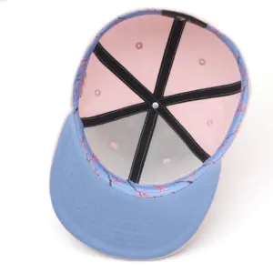 TCAP 6 Panel 3D Embroidery Flat Brim Basketball Custom Fitted Hats Caps
