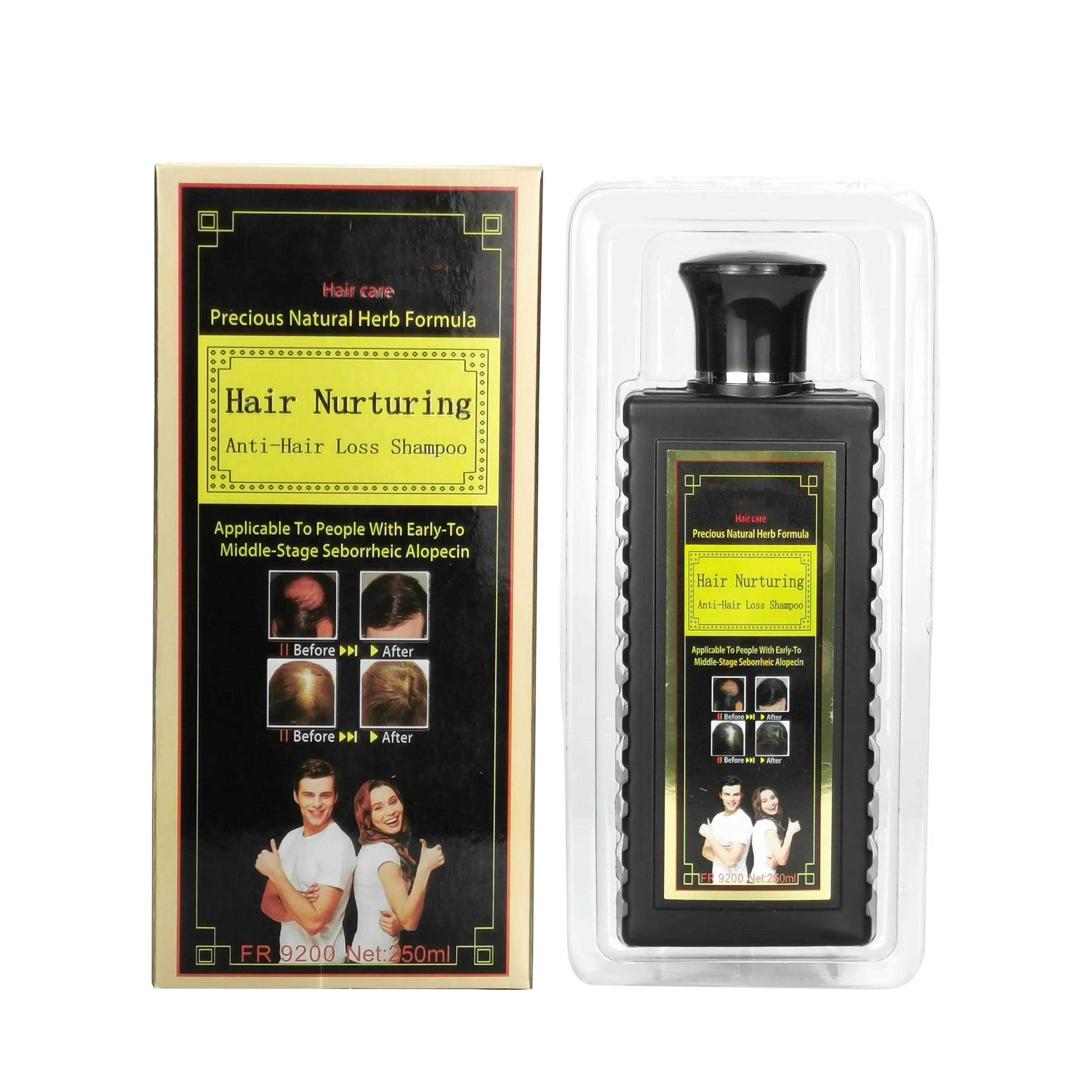 Shampoo anticaduta nutriente per capelli OEM 250ml
