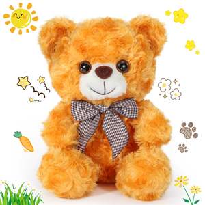 Ours en peluche mignon <span class=keywords><strong>de</strong></span> taille personnalisée, super doux, animaux en peluche, jouets en peluche brodés, peluches, cadeau pour les filles - Product Image 4