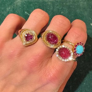Pour des <span class=keywords><strong>bijoux</strong></span> fins personnalisés sur mesure, argent 925 plaqué or 18 carats, turquoise, <span class=keywords><strong>saphir</strong></span> <span class=keywords><strong>rose</strong></span>, alliances pour femmes - Product Image 3