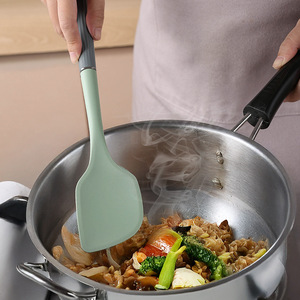 Silicone Spatula Non Stick High Temperature Resistant Cooking Utensil For Frying Pan Stirring Scraping - Product Image 1