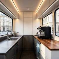 Food Truck à démarrage rapide : Camion de restauration rapide pour burgers, disponible à la vente à tout moment, personnalisable et conduisable