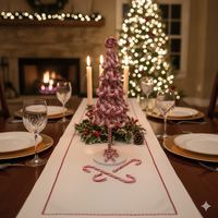 Décoration de Noël en forme de canne à sucre rouge et blanche, mini sucette à la menthe pour la décoration de table de Noël