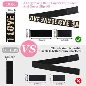 วิกผมผ้าสแปนเด็กซ์แจ็คการ์ดแบบปรับได้2.5/3/3 5ซม. อุปกรณ์แต่งทรง<span class=keywords><strong>ผม</strong></span> - Product Image 3