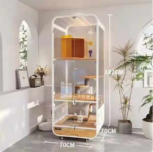 20 عامًا من الخبرة في تصميم الأفضل في الصين: فيلا قطط داخلية قابلة للتخصيص مع نظام تسلق وشجرة للقطط ووحدات سكن خشبية - Product Image 5