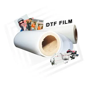 CowintDTFフィルム熱転写印刷ペットフィルムロール30/60cmコールドピールインクジェットプリンターPET転写DTFフィルム