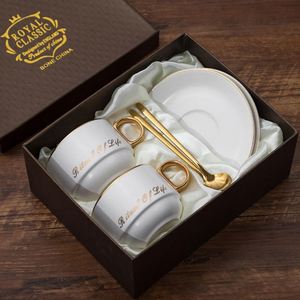 Custom Tea Coffee <b>Cup</b> Set Gift Box UV Printed Ceramics Packaging Light Luxury Premium Home Business Use New Year - Product Image 1