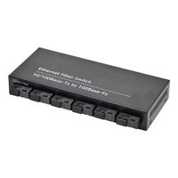 OEM定制 INFICOMO RD-FE602 6光纤端口 2 RJ45 自适应 10/100Mbps 光纤媒体转换器 80km CE认证