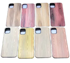 Casing TPU untuk Iphone 11, Desain Bambu Kayu Terbaru Desain Baru untuk Iphone Kualitas Tinggi Penutup Ponsel Apple Tas Hitam Gaya Logo OEM