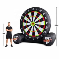 Jeu de cible de football gonflable d'extérieur de 4 m de haut, jeu de fléchettes de football gonflable, cible de fléchettes de football gonflable