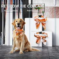 Nouveau luxe élégant polyester papillon animal noeud papillon détachable noeud chien solide collier