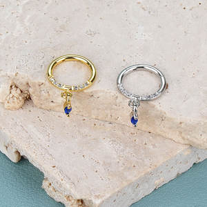 Lingchee Acero inoxidable Marquesa Corte Cuelga Nariz Cilcker Segmento con bisagras Clicker Anillo Piercing Joyería Pendiente - Product Image 2