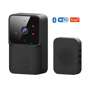Venta al por mayor de timbre WiFi para el hogar Tuya, timbre inalámbrico inteligente, cámara alimentada por batería, timbre de puerta con timbre - Product Image 1