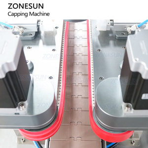 ZONESUN ZS-XG05 Automatic Servo Fruit <b>Jam</b> <b>Jar</b> Tomato Paste Chili Sauce Bottle Metal Lug Caps Tightening Screwing Capping Machine - Product Image 5