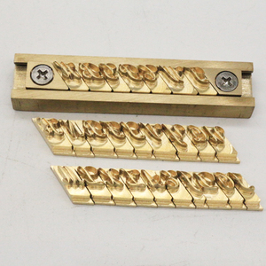 Chữ và số biểu tượng da lạnh tem công cụ 10cm t-khe kẹp lạnh ép đồng thau hàn sắt dập nóng khuôn mẫu - Product Image 2