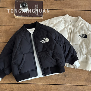 The North Face Kids Quilted Winter Jacket Thick Warm Windproof Boys Outerwear Coat - Product Image 1