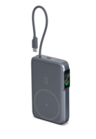 Nouvelle conception de batterie externe sans fil magnétique 10000mAh, support portable avec charge rapide 35W pour téléphone