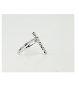 Elegante Anillo Cruzado con Diamante Cultivado en Laboratorio Certificado por IGI, Oro Sólido de 14K, Joyería Cristiana Religiosa con Cruz, Declaración de Fe - Product Image 3