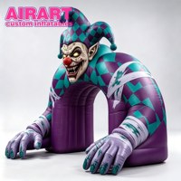 Ballon gonflable de clown momie d'horreur, ballon gonflable de clown d'Halloween pour la décoration d'événements et de fêtes