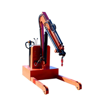 Mini-grue télescopique entièrement automatique télécommandée montée sur camionnette pour le chargement et le déchargement de marchandises