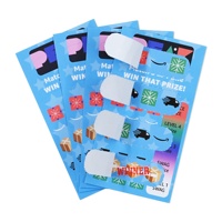 Boletos de Lotería Personalizados con Tirador, Tarjetas de Apertura con 5 Ventanas, Diseño Desprendible, Boleto de Lotería para Juegos de Azar