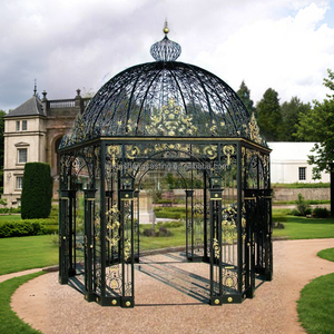 Gazebo <span class=keywords><strong>de</strong></span> hierro fundido y <span class=keywords><strong>casa</strong></span> verde - Product Image 2