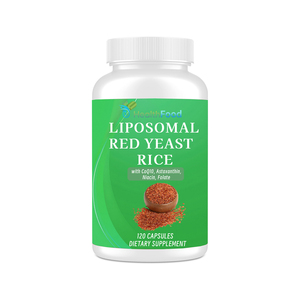 Cápsulas de Arroz de Levadura Roja Liposomal con Coenzima Q10, Suplemento para la Salud Cardiovascular, Potente Antioxidante - Product Image 1