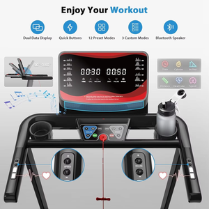 Tapis roulant électrique compact et portable, inclinaison automatique à 15 %, capacité de charge de 150 kg, pliable, avec moteur de <span class=keywords><strong>3</strong></span>,5 CV - Product Image 4
