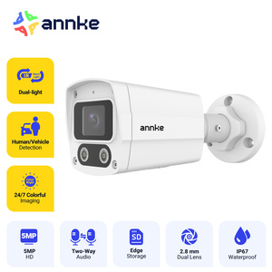Caméra IP Bullet PoE <span class=keywords><strong>ANNKE</strong></span> UP004 5MP AI et Smart Dual Light avec audio bidirectionnel et vision nocturne, capteur CMOS - Product Image 1