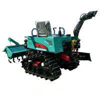 Tractor de 35 HP para Terrenos Acuáticos y Secos, Máquina Agrícola Versátil con Orugas para Uso en Arrozales