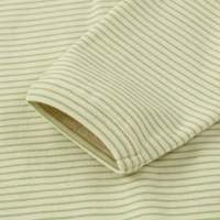 Polo de Manga Larga con Cuello de Polo a Rayas, 95% Algodón Orgánico Suave, 5% Elastano, Ropa de Bebé al por Mayor, CHOCHO SAMA