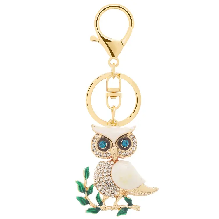 Porte-clés personnalisé, nouveau style porte-bonheur, en forme d'animaux hibou, nuit multiple, bonne qualité, 2020