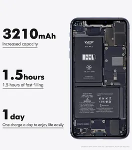 DEJI Oem Original Handy Batterie Für iphone 4 5 5s 6 6s 7 8 Plus X XS XR MAX 11 PRO