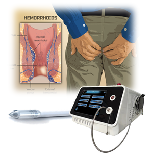 Penjualan paling laris Diode laser prokologi 980nm 1470nm penggunaan medis bedah fisula Anal perawatan wasir eksternal - Product Image 1
