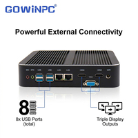 Mini PC Industrial de 12.ª Generación, i5-1245U, 4.4GHz, DDR4, 64GB, Sin Ventilador, Triple Pantalla, Doble GbE, 4G, 5G, para Automatización de Edificios