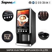 Machine à café instantané Sapoe à grande vitesse de rotation, 3 saveurs, pour les magasins et les hôtels