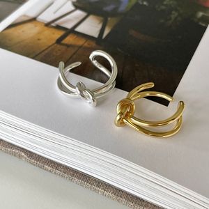 <span class=keywords><strong>Anelli</strong></span> Nodo d'Amore in <span class=keywords><strong>Argento</strong></span> Sterling 925 Fatti a Mano Placcati Oro - Product Image 1