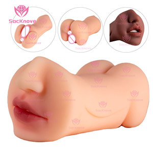 Dụng cụ thủ dâm nam SacKnove, cốc tình dục nhỏ gọn, mô phỏng miệng, âm đạo, hậu môn, đồ chơi tình dục bằng cao su bí mật dành cho nam giới. - Product Image 1