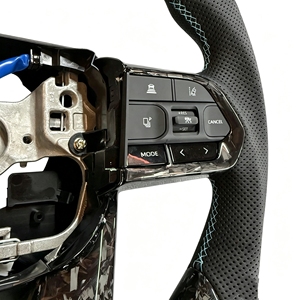 Volante de Fibra de Carbono Forjado al por Mayor para Toyota Hilux GR Corolla Camry Land Cruiser Fortuner GT86 LC300 LC200 Prado 120 150 - Product Image 5