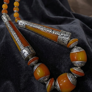 Bohemian Style Multi-color Necklace with Amber <b>Shell</b> Bone Coral Beads for Traditional Design Jewelry - Product Image 3