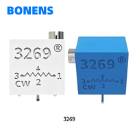 Potenciómetro de ajuste SMD BONENS Serie 3269X (3269X) 10~5M 10% Resistencia Variable 1/4" Cuadrado