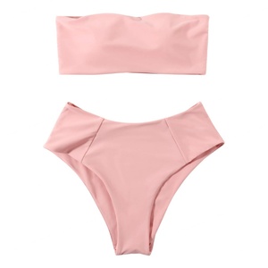 Bikini de Dos Piezas Sexy y a la Moda 2023, Traje de Baño de Corte Alto sin Tirantes para Mujer, Venta al por Mayor - Product Image 2