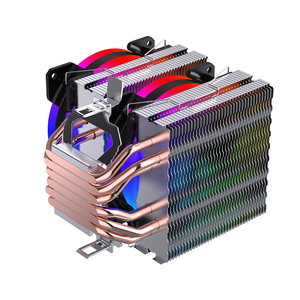Lovinglcool Quạt làm mát <span class=keywords><strong>CPU</strong></span> RGB Quạt làm mát tháp đôi quạt 6 ống dẫn nhiệt bằng đồng thông dụng cho máy tính AMD Intel i3 i5 i7 <span class=keywords><strong>775</strong></span> 115x - Product Image 3