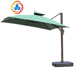 Parasol de plage commercial au design moderne, mobilier d'extérieur imperméable en aluminium pour patio, jardin, bord de piscine, parc, hôtel - Product Image 2