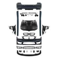 Body Kit Berkualitas Tinggi untuk BM-W Seri 3 E90 2009 2010 2011 2012 Upgrade Gaya M4 Bumper Depan Belakang Dengan Lampu Kabut